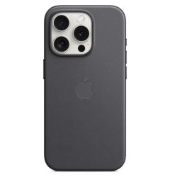 Apple Husa Originala FineWoven iPhone 15 Pro MagSafe, Black