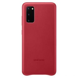 Husa Originala Samsung Galaxy S20 Leather Cover Red