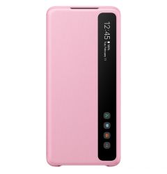 Husa Originala Samsung Galaxy S20 Plus Book Clear View Pink