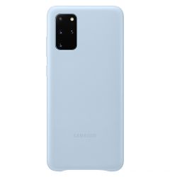 Husa Originala Samsung Galaxy S20 Plus Leather Cover Sky Blue