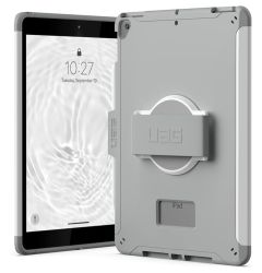 UAG Husa Scout With HandStrap iPad 10.2 inch(7th, 8th Gen, 9th Gen) White / Grey