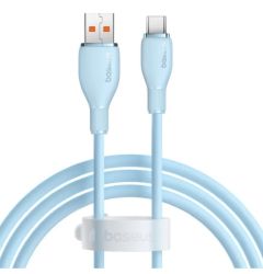 Baseus Cablu USB la Type-C Pudding Series Fast Charging, 100W, 1,2m, Albastru