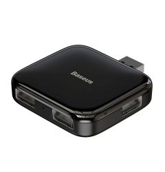 Multihub USB la 4xUSB, MicroUSB Baseus Portabil 4 in 1 Black