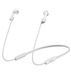 Cablu Airpods Baseus Sports Collared Silicone Hanging Sleeve White (magnetic)