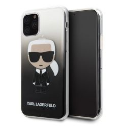 Husa iPhone 11 Pro Karl Lagerfeld Gradient Ikonik Negru