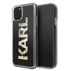 Husa iPhone 11 Pro Max Karl Lagerfeld Glitter Logo Negru