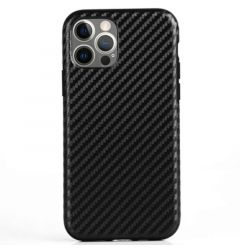 Husa iPhone 12 Pro Max Lemontti Carbon Fiber Black