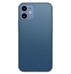 Husa iPhone 12 Mini Baseus Frosted Glass Protective Blue