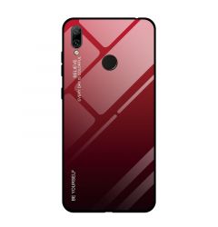 Husa Huawei Y7 2019 Lemontti Gradient Color Glass Red