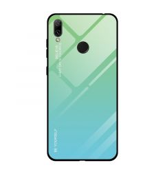 Husa Huawei Y7 2019 Lemontti Gradient Color Glass Sky Blue