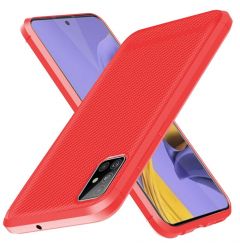 Husa Samsung Galaxy A51 4G Enkay Carbon Fiber Red