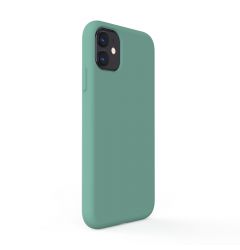 Husa iPhone 11 Lemontti Liquid Silicon Forest Green
