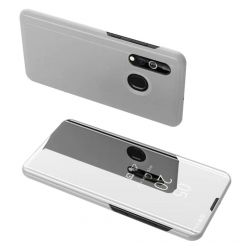 Husa Samsung Galaxy A20e Lemontti Flip Leather Case Electroplating Mirror Silver