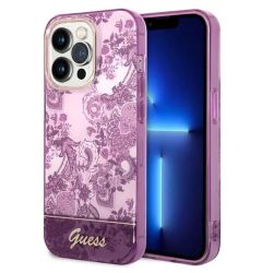 Guess Husa Porcelain Collection iPhone 14 Pro Fuchsia
