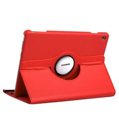Husa Huawei MediaPad T5 Tableta Huawei MediaPad T5 10.1 inch Lemontti Litchi Flip Leather Case Red