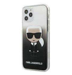 Husa iPhone 12 Pro Max Karl Lagerfeld Gradient Ikonik Negru