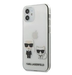 Husa iPhone 12 Mini Karl Lagerfeld Karl & Choupette Transparent