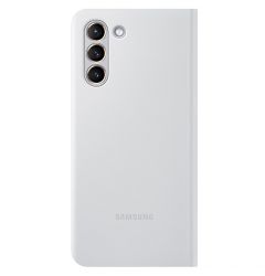 Husa Originala Samsung Galaxy S21 Smart LED View Cover Light Gray