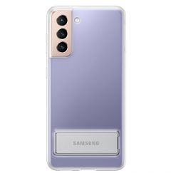 Husa Originala Samsung Galaxy S21 Clear Standing Cover Transparent