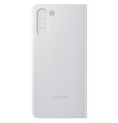 Husa Originala Samsung Galaxy S21 Plus Smart Clear View Cover Light Gray