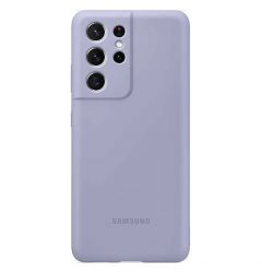 Husa Originala Samsung Galaxy S21 Ultra Silicone Cover Violet