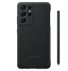 Husa Originala Samsung Galaxy S21 Ultra Silicone Cover with S Pen Black
