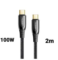 Cablu Type-C la Type-C Mcdodo Super Charge Black (2m, 100W)