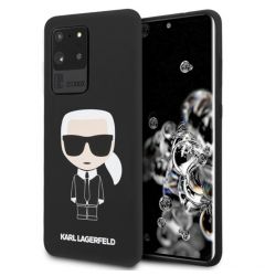 Husa Samsung Galaxy S20 Ultra G988 Karl Lagerfeld Silicon Ikonik Negru