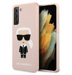 Husa Samsung Galaxy S21 Plus G996 Karl Lagerfeld Silicon Ikonik Roz