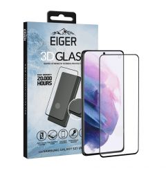Folie Samsung Galaxy S21 Ultra Eiger Sticla 3D Edge to Edge Clear Black