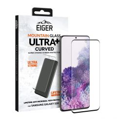 Folie Samsung Galaxy S20 Eiger Sticla 3D Ultra + Case Friendly Clear Black