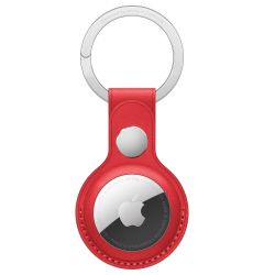 AirTag Original Apple Leather Key Ring, Red