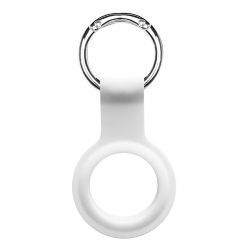 AirTag Devia Silicon Key Ring White