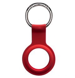 AirTag Devia Silicon Key Ring Red