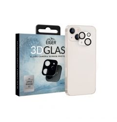 Folie Sticla Camera iPhone 13 Eiger 3D Glass Clear Black
