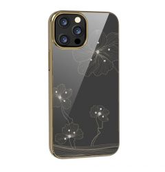 Husa iPhone 13 Pro Max Devia Crystal Flora Gold