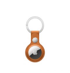 AirTag Original Apple Leather Key Ring Golden Brown