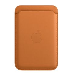 Pocket Card Original Apple Leather Wallet, MagSafe, Golden Brown