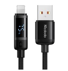 Mcdodo Cablu USB la Lightning Digial Display, Fast Charging, 1.2m, Negru