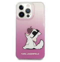 Husa iPhone 13 Pro Max Karl Lagerfeld Choupette Fun Roz
