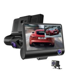Camera Auto OEM Slim Design Dash Black (3 camere, monitor parcare, 1080p, 32 Gb, unghi 170 grade)