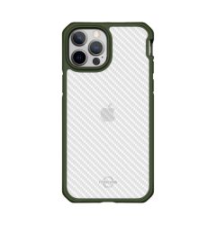 Husa iPhone 12 Pro Max IT Skins Hybrid Tek Green & Transparent