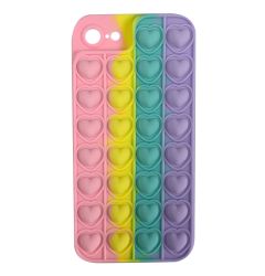Husa iPhone 7/8/SE2020/SE2022 Lemontti Heart Pop it Multicolor 3