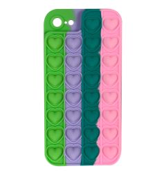 Husa iPhone 7/8/SE2020/SE2022 Lemontti Heart Pop it Multicolor 5