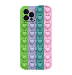 Husa iPhone XR Lemontti Heart Pop it Multicolor 5