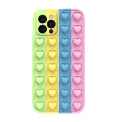 Husa iPhone XR Lemontti Heart Pop it Multicolor 4