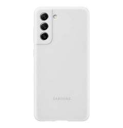 Husa Originala Samsung Galaxy S21 FE 5G Silicone Cover White