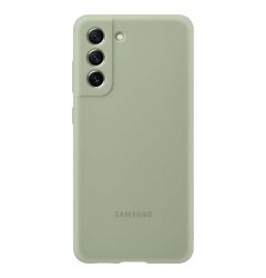 Husa Originala Samsung Galaxy S21 FE 5G Silicone Cover Olive Green