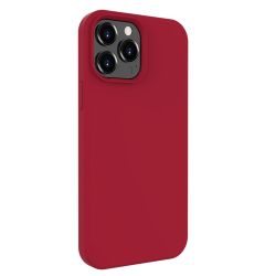Husa iPhone 13 Pro Lemontti Liquid Silicon Dark Red