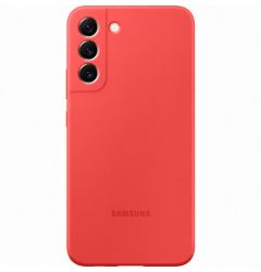 Husa Originala Samsung Galaxy S22 Plus Silicone Cover Coral